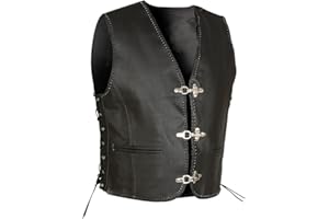 ALL THE GOOD LEDERWESTE LEDER WESTE KUTTE MOTORRAD BIKER Vest CHOPPER ROCKER LW27