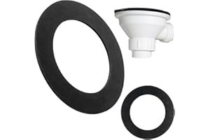 YOUR DAY MATE Junta plana para válvula de desagüe, 2 piezas, Ø 70 x 45 x 1,5 mm, para grifería de lavabo de 1 1/2 pulgadas, junta de repuesto para válvula de desagüe de lavabo, juego de juntas grifo de cocina