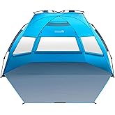 OutdoorMaster Pop Up 3-4 Kişilik Plaj &Ccedil;adırı X-Large - Kolay Kurulum, Taşınabilir Plaj G&ouml;lgesi G&ouml;lgelik Katlanır G&uuml;neş Barına