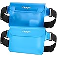 Spigen Aqua Shield Waterproof Dry Bag, [Quad Seal Tech] [Non-Toxic TPU Material] IPX8 Waterproof Bags with Adjustable Waist Strap for Paddle Boarding, Fishing, Kayaking, and Camping - Sea Blue