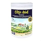 Nortembio Acido Citrico Biologico 1 Kg. Acido Citrico Anidro in Polvere, 100% Puro. Acido Citrico per Pulizia e Lavatrice. In