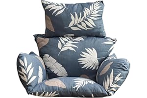 Dificato Hanging Chair Cushion | Cushions for Hanging Egg Chair | Thicken Outdoor Garden Hanging Basket Chair Seat Cushion Patio Swing Teardrop Chair Cushion Replacement (Only Cushion)