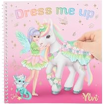 Depesche 13574 TOPModel - Livre de Stickers Dress Me Up avec 20 Pages de Motifs de Ballerines pré-imprimés à réaliser soi-même, Papier de création et