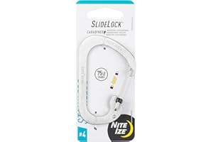 Nite Ize CSL4-11-R6 Verrou coulissant en acier inoxydable, taille 4