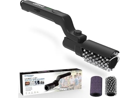 Ny elektrisk grillborste, trådlös uppladdningsbar BBQ rengöringsborste, bär två ersättningsborstar, - Amazon Deal & Rabatt