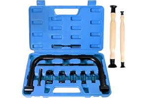 QZQUFJ 12 Piezas Pasta Esmerilar Valvulas Compresor Muelles Amortiguador, Portátil Compresor de Muelles Amortiguador Traje, para Moto Coche Van Kit de Instalación de Extracción