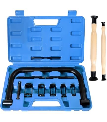 WilTec Compresseur De Ressort De Soupape - 310 X 210 X 45 Mm - Outil De Démontage Universel Lève-soupape Pour Réparation Moteurs OHC Voiture Auto