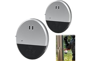 Goerpn 2 Pack Ultra Slim Vibration Alarm 130dB Window Alarm for Security, Shed, Door, Glass Break Alert, Home, Office, Dorm Room, RV