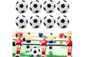 DHWEKU 8 Pelotas de Futbolín,23 mm Bolas de Futbolín de Mesa, Bolas Futbolin de Mesa y Silenciosas, Futbolín y Futbolín de Mesa, para Adultos Niños Suministros de Juego de Mesa de Fútbol