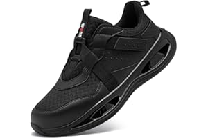 LARNMERN Scarpe Antinfortunistiche Uomo Anti-Schiacciamento Ammortizzazione Comodo Traspiranti Leggere Scarpe da Lavoro con Punta in Acciaio