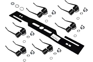 perfektGarten Lame de scarificateur pour tondeuse à gazon + 6 ressorts doubles trempés