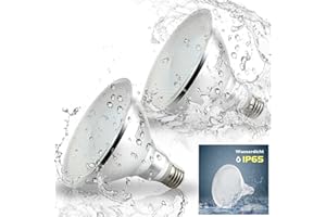 Allesgute 2 X 15W E27 PAR38 LED Floodlight Bulb Warm White 1400LM IP65 Waterproof for Outdoor Use, Eqv.to 150W Halogen Reflector Bulb Not Dimmable 240V