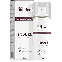 Man Matters Endure Long Last Spray for Men | Safe & Effective | Pack of 1 | 20 grams