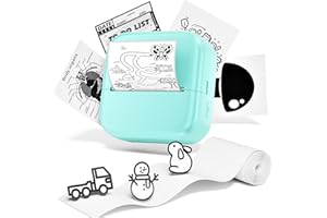 Phomemo Mini Printer - Sticker Printer M02X Mini Thermal Printer Portable Sticker Maker Instant Print for Students to Print Study Graphics, Anatomical Diagrams, Stickers, Photos, Gift for Kids