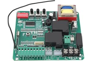 BEWINNER Płyta Sterująca do Napędu Bram Przesuwnych, Uniwersalny Elektryczny Sterownik Drzwi do Drzwi Skrzydłowych, Tablica Sterująca Silnika Drzwi Przesuwnych Płytka Drukowana ze (220V)