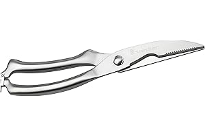 Stanley Rogers Geflügelschere, Geflügelmesser aus Edelstahl, Geflügelschere für Gans, Hühnchen und Ente, Fleischschere für müheloses Tranchieren (Farbe: Silber), Menge: 1 Stück