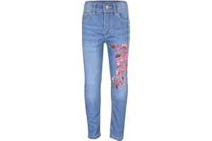 A2Z 4 Kids Girls Stretchy Embroidered Denim Jeans Faded Fashion Jeggings Comfort Skinny Pants Stylish Trousers New Age 5 6 7 8 9 10 11 12 13 Years