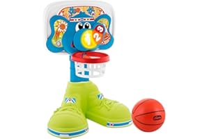Chicco Elektroniczna Koszykówka dla Dzieci, Zabawka z Efektami Dźwiękowymi i Świetlnymi, Regulowana Wysokość, w Zestawie Lekka Piłka - gry dla dzieci 18 m - 5 lat