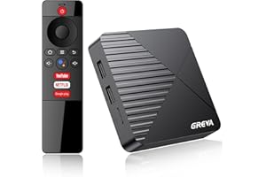 GREVA Android TV Box 13.0, Smart TV Box Android 4GB RAM 32GB ROM RK3528mini Quad-Core 64bit Cortex-A53 Chip, 8K Ultra HD Streaming Media Player, 2.4GHz/5.8GHz WiFi6 10/100M LAN Enternet Bluetooth 5.0