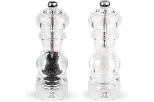 PEUGEOT - Duo Moulins À Sel & Poivre Nancy 18 cm - Corps Transparent en Acryl