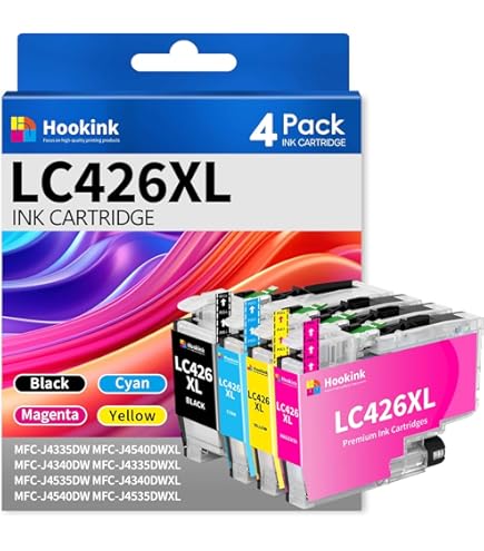 4er Multipack Set kompatibel für Brother LC-426XLVAL Druckerpatronen
