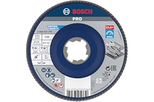 Bosch Accessories Bosch Professional 1x Fächerschleifscheibe X571 Best for Metal X-LOCK (für Metall, Ø 125 mm, P 120, gewinkelte Ausführung, Zubehör Winkelschleifer)