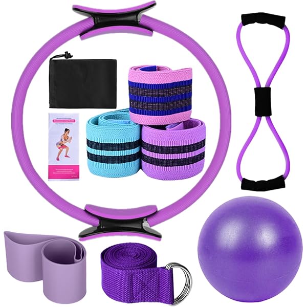 Calzini Antiscivolo Per Yoga E Pilates - 4 Paia Taglia 35-40 EU, Grigio/Rosa/Nero/Viola, Con Cinturino Di Sicurezza