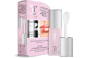 Natur Unique - IALUCOLLAGEN LIP VOLUME GLOSS XXXL | Volumizzante Labbra Fino a +82% | Lucidalabbra Volumizzante Gonfia Labbra Trasparente con Volulip | Lipgloss Made in Italy | 8ML