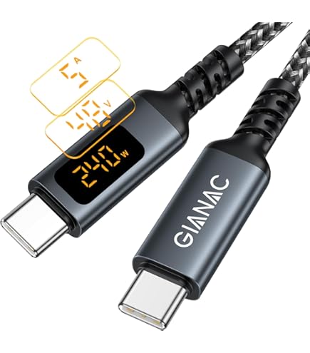 Cavo Usb C Usb C Cavo USB C 100W SOOPII - 3m, 2 Pezzi, Con Display - Foto 7