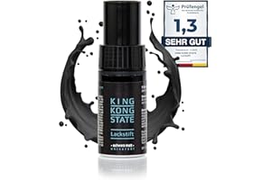 King Kong State - Długopis do edycji - czarny matowy - farba do naprawy odprysków kamieni i zadrapań na samochodzie (matowy)