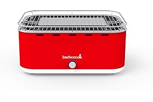 Barbecook Carlo barbecue de table au charbon, grille camping, Chili Pepper 44x33x21cm