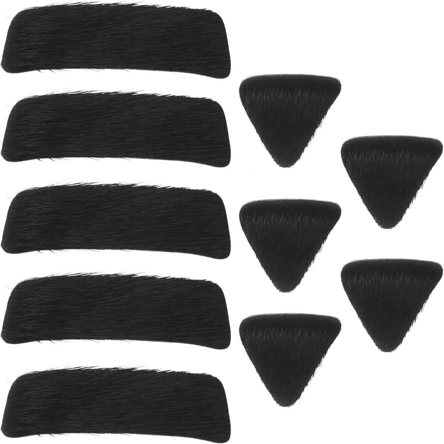 OTOTEC 5 juegos de almohadillas de piel para flechas, autoadhesivas, accesorios, tiro, caza, artículos deportivos, color negro, 1,5 x 4,8 cm
