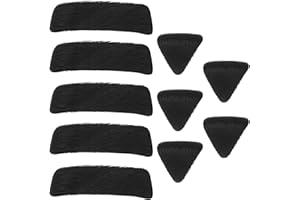 OTOTEC 5 Set Fur Arrow Rest Arrow Rest Pad Self Adhesive Arrows Rest Sticker Accessories Shooting Hunting Sport Supplies Black 1.5x4.8cm