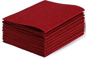 DIVINA VITAE Burgundy Felt Sheets for Crafts & Sewing - 7" x 11" Halloween & Christmas Fabric, 10 Pcs