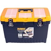 Mano Jmt/19 Organizerli Jumbo Metal Kilitli Takım &Ccedil;antası, Polipropilen, Siyah/Sarı, 19 &rsquo;&rsquo;