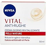 Nivea Vital Antirughe Crema Giorno Viso Rivitalizzante per Pelli Mature, 50 ml