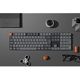 Keychron K5 Max 100% Brown Switch Wireless Turkish Mechanical Carbon Black Gaming Keyboard (K5M-H3-TR)