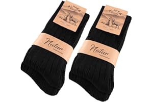 SockWaddles–4 Pary Skarpetek z Alpaki, Uniwersalne, Przepuszczalne, Ciepłe i Grube, Ekstremalnie Ciepłe Skarpetki Zimowe, z Alpaką Wełną,Rozmiar 39-42 43-46​