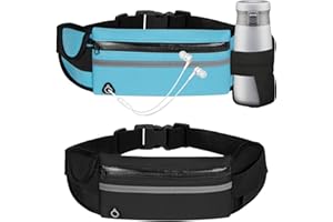 JETOP 2 Adjustable Running Belts for Women - Waterproof Bumbag for Phone with Reflective Design, Breathable, Lightweight