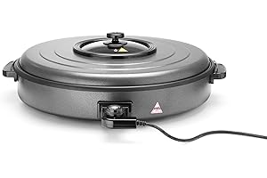 HENDI party pan, electric pan, induction hob, induction cooker, suitable for frying, roasting and keeping warm, 233V, 1600W, ø620x (H) 190mm, aluminum