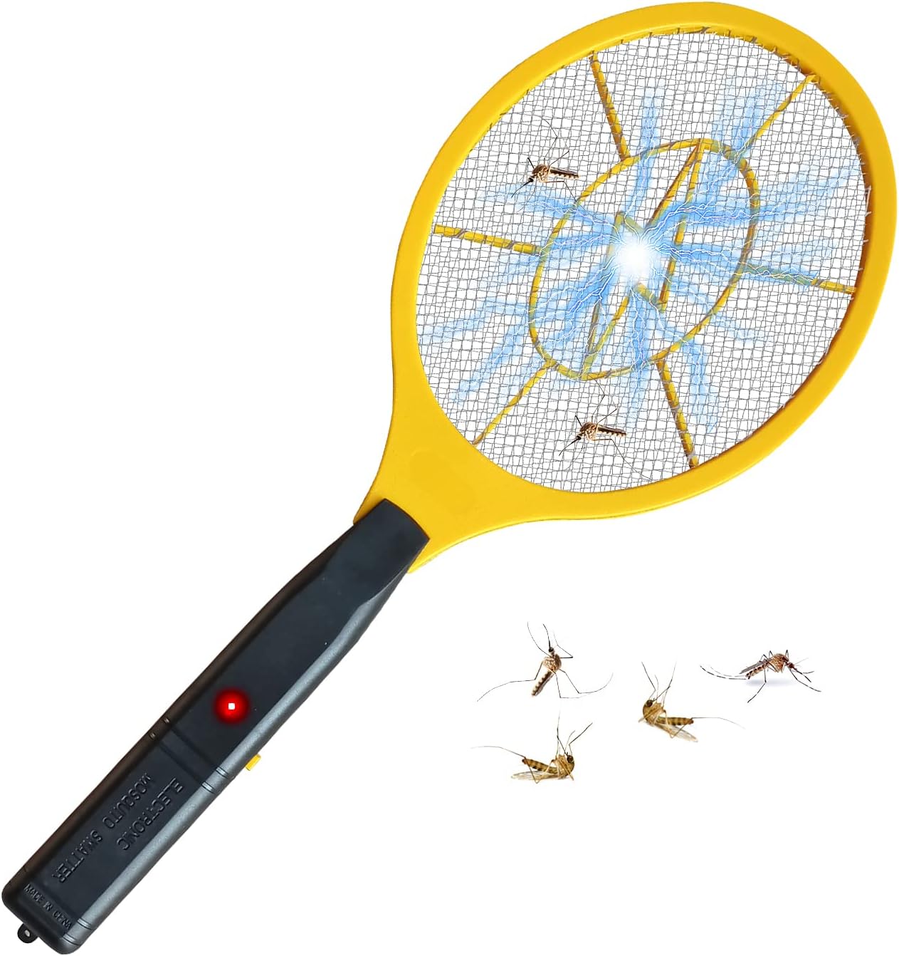 KK'S GLAMS Electric Fly Swatter Bug Zapper Battery Operated Flies killer Indoor & Outdoor Pest Control Mosquito and Insect Catcher Racket