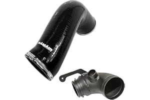 RAMAIR FILTERS RIP-007-BK-TI - Black Intake Hose & Turbo Elbow VW Golf MK7 GTI R S3 MQB 2.0 TSI