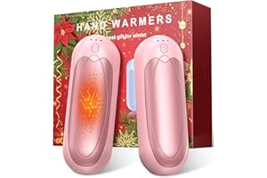 OUTJUT Chauffe Mains Rechargeables 2 en 1, 7000mAh Chauffe Mains Électriques avec 3 Niveaux de Chaleur, Magnétique Chaufferette Cadeau d’Hiver pour Femmes et Hommes, Noël, Activités en Plein Air
