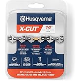 Husqvarna X-Cut S93G 35,6 cm zincirli testere zinciri, 3/8 in&ccedil; b&ouml;lme, 0,50 in&ccedil; &ouml;l&ccedil;&uuml;, 52 Drive Link zincir testere bı&ccedil;ağı yede