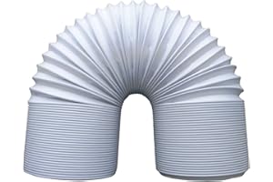 TBESME JIANZHENKEJI 6 Inch Diameter Intake/Exhaust Hose | PVC Extend Vent Hose for Portable Air Conditioner Replacement hose，Counterclockwise Installation Direction(Length 59 Inch)