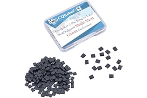 CQRobot 200 Piezas Negro Estándar Computadora Jumper Cap Header Pin Shunt Shorting 2P Conector Cierre Superior 2,0 mm. para Arduino Raspberry Pi PCB PC DVD HDD Cortocircuito Proyectos.