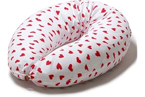 Niimo Cojín Embarazada XXL - Ganador del Doble Platino 2022, Cojín Embarazada y Cojín Lactancia Bebé con Funda 100% de Algodón, Almohada Embarazada Dormir, Lavable Relleno de Poliester