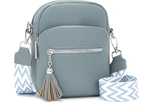 Atgbiem Handy Umhängetasche Damen klein Handytasche Zum Umhängen Kleine Handtasche Damen Crossbody Bag Schwarz