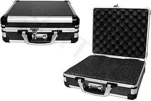 SUTTER Maletín para Pistola de Aluminio / Maletín para Arma Corta AL-640 Top ALU Maletín para Arma y maletín para Pistolas - Funda para Armas