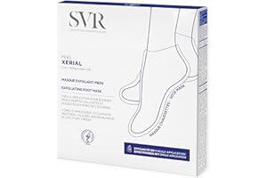 SVR Xerial Peel Exfoliating Foot Sock Mask. Intensive Treatment for Dry, Hard, Thickened, Callused Feet. Professional Pedicure Results at Home. Size 35–44 (1 Pair)